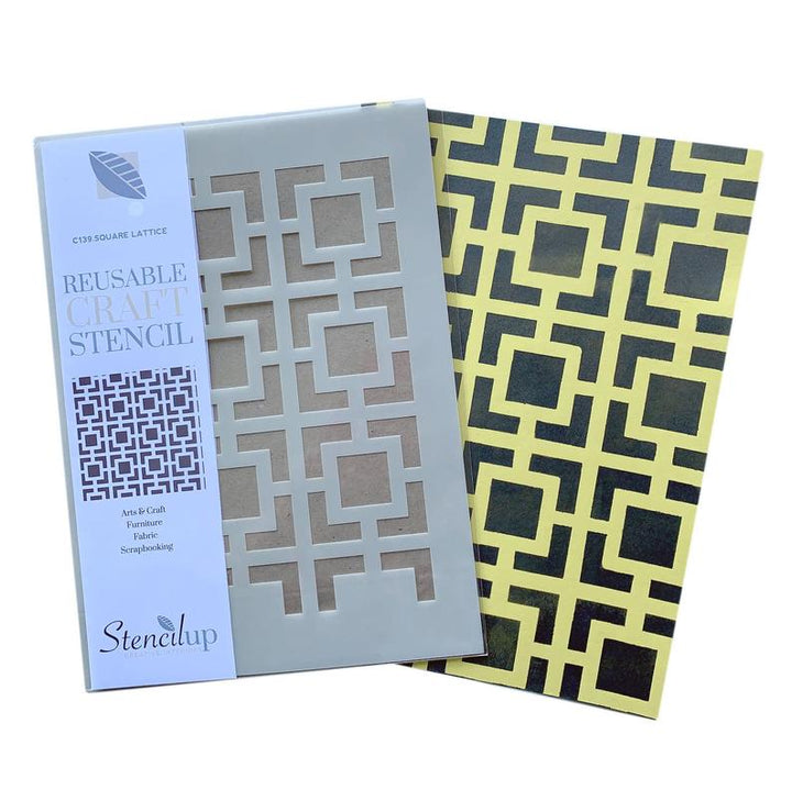 moroccan lattice pattern stencil