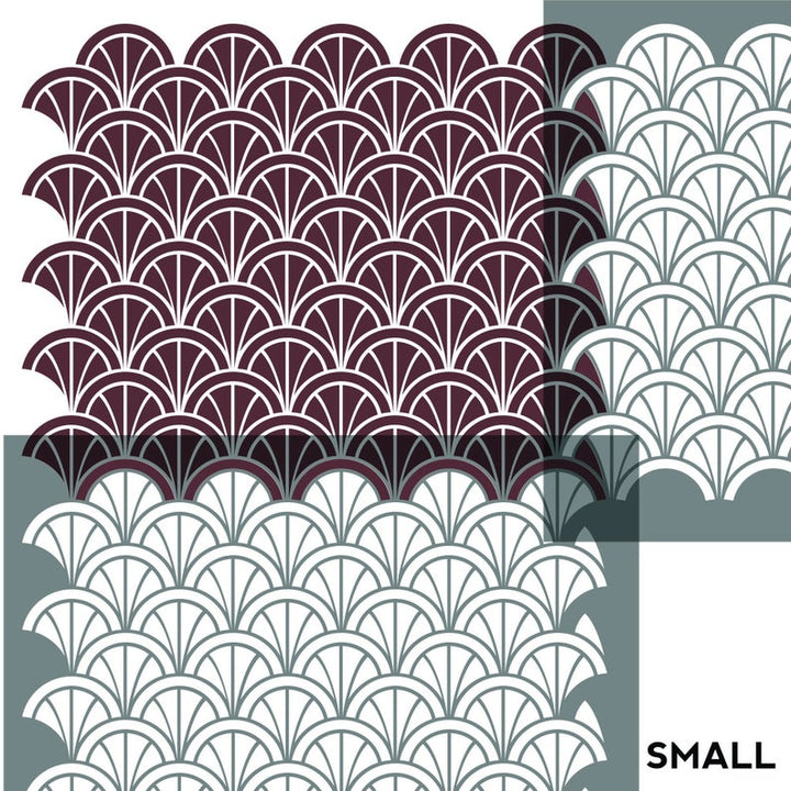 Modern Art Deco Wall Stencil