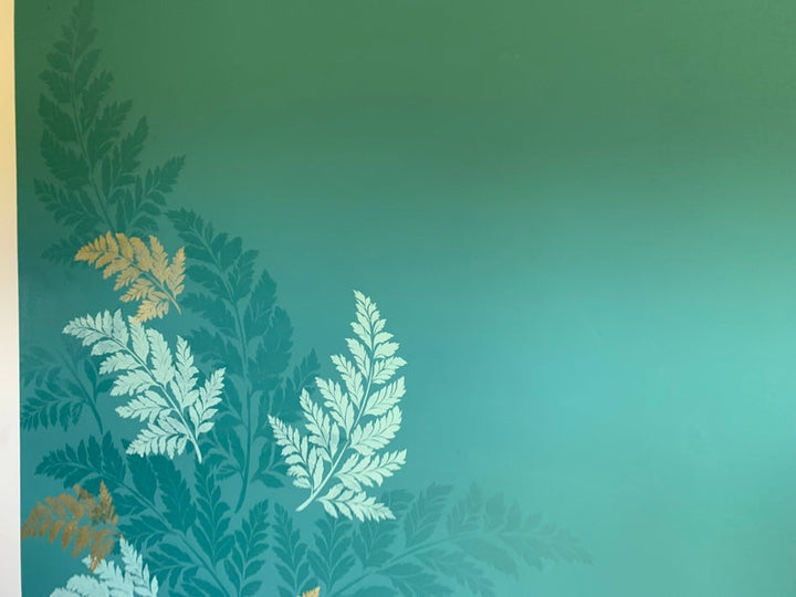 fern leaf wallpaper stencil