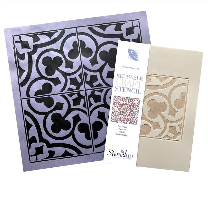 DANILIA tile stencil for painting floors