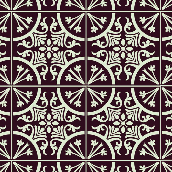 St albans tile stencil for painting - Stencil Up