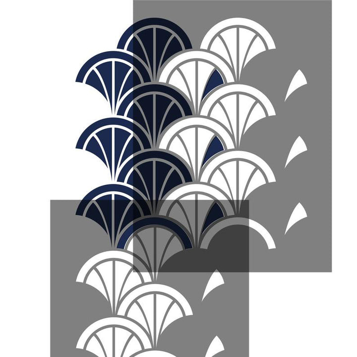 Modern Deco Arches (medium) craft stencil