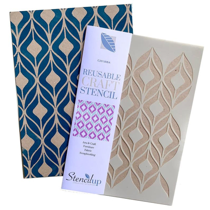 Biba geometric stencil for craft