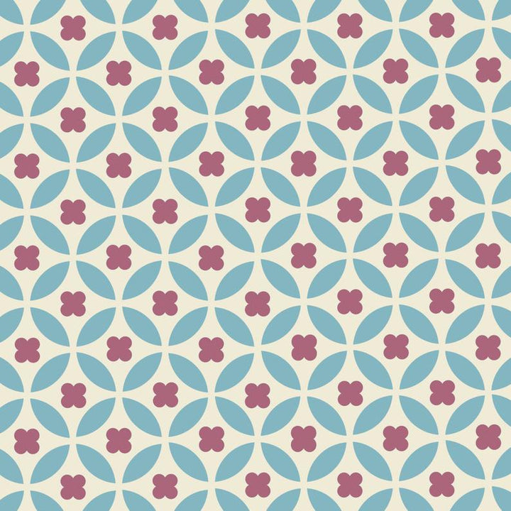 pretty flower geometric stencil - stencil.co.uk