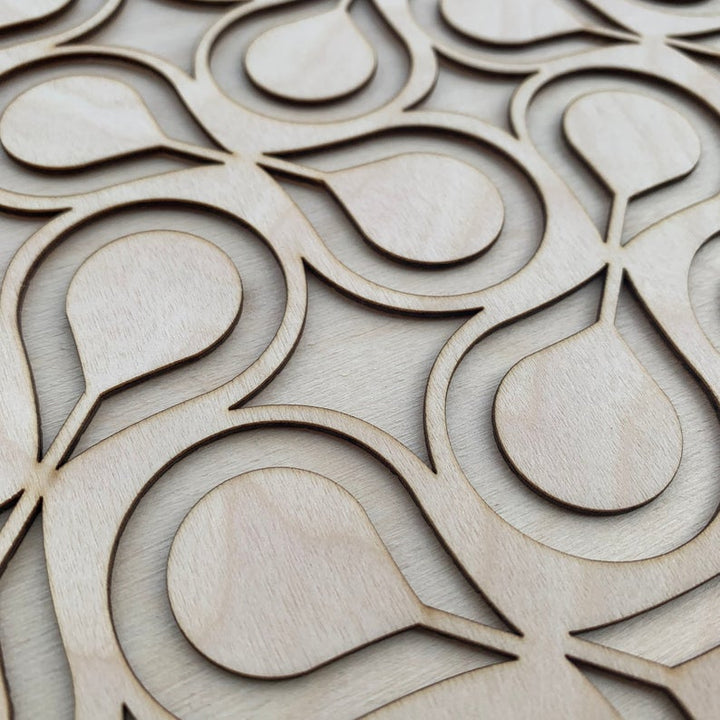 Retro Drops wooden inlay / onlay