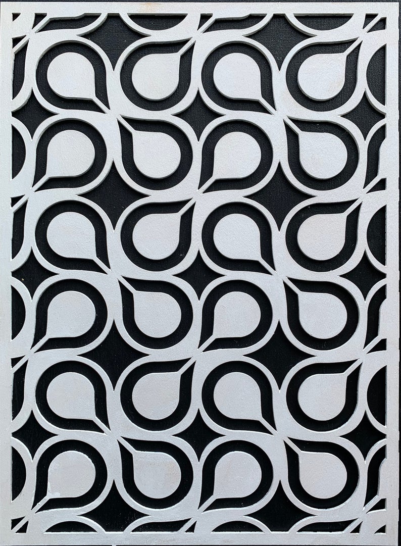 Retro Drops wooden inlay / onlay