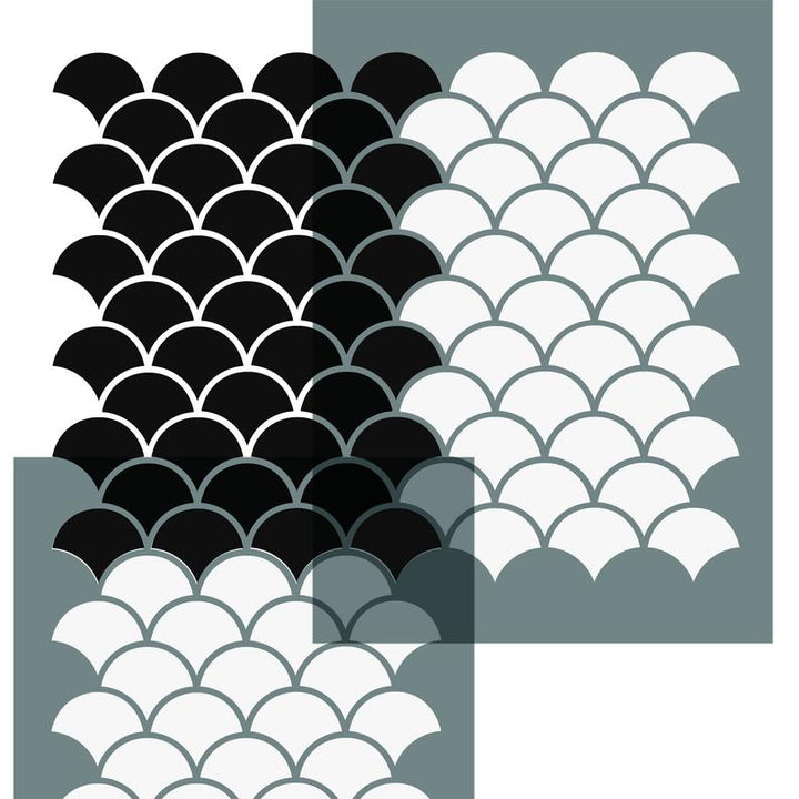 Mermaid Tail stencil for painting - stencil.co.uk