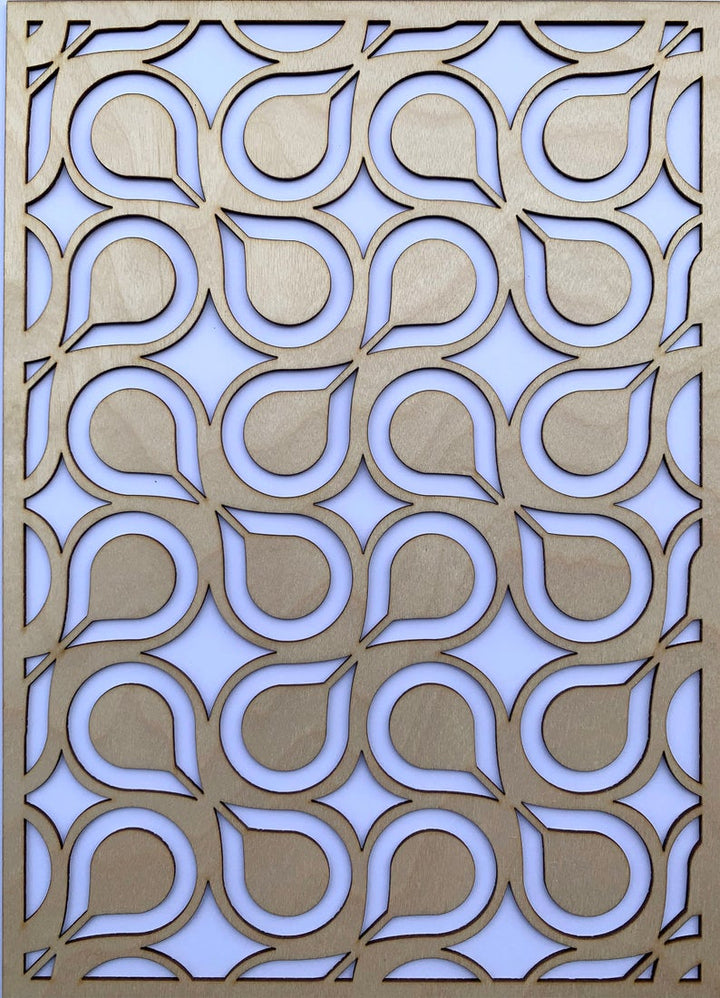 Retro Drops wooden inlay / onlay