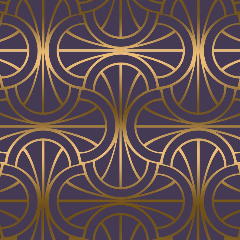 Rotating Deco Arches craft stencil