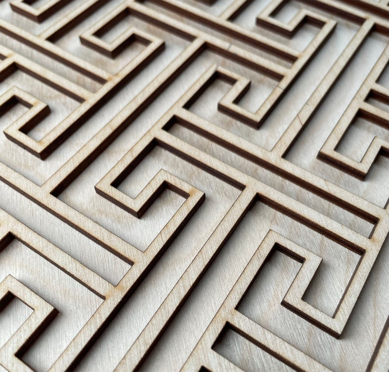 Sayagta wooden panel - oriental lattice panel - stencil up.co.uk