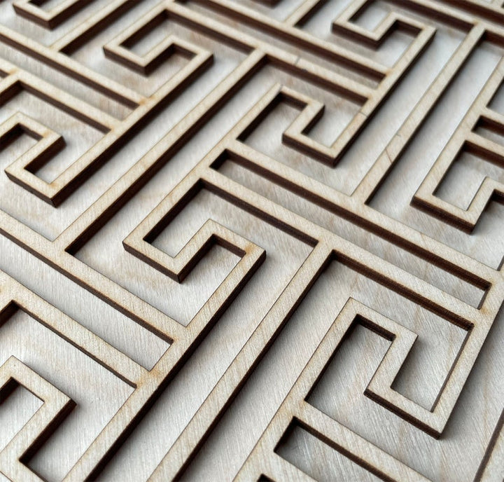 Sayagta wooden panel - oriental lattice panel - stencil up.co.uk