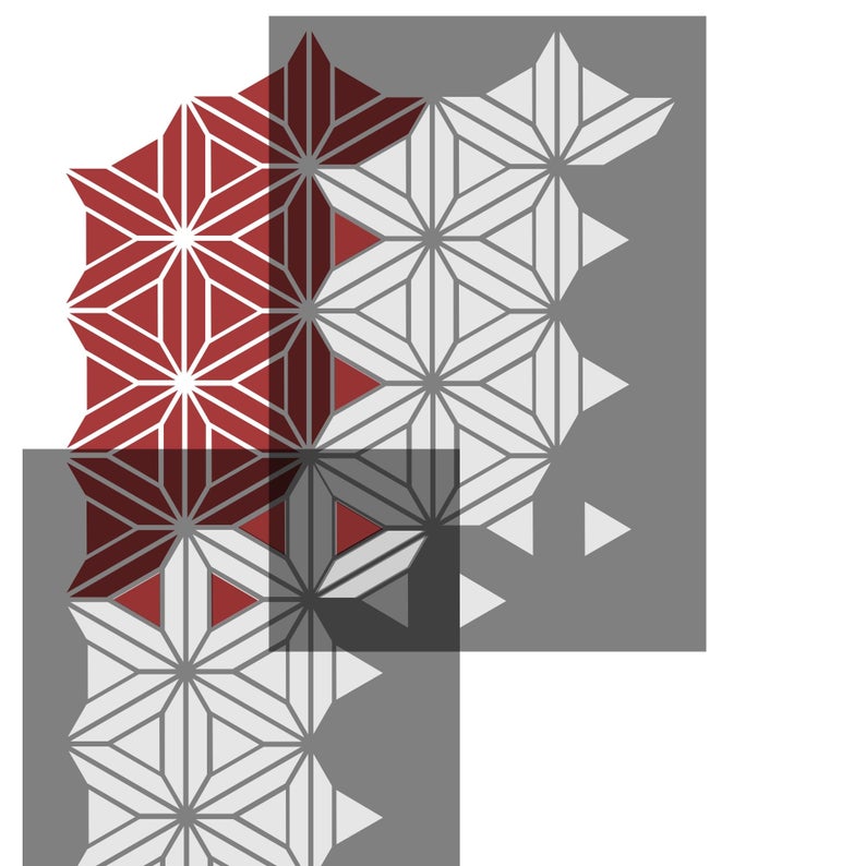 Star lattice stencil for painting furniture - craft stencil - stencil.co.uk