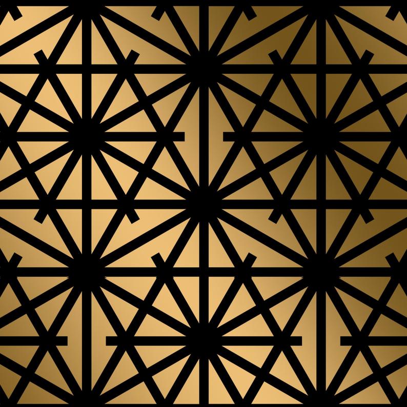 Oriental Screen Craft Stencil