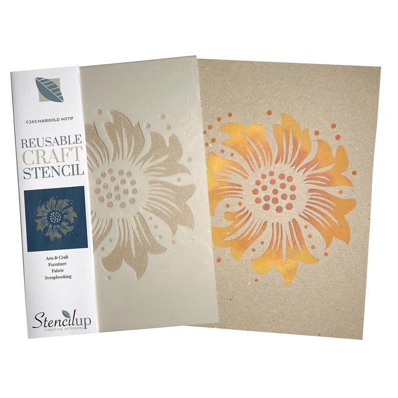 William Morris Marigold stencil for painting