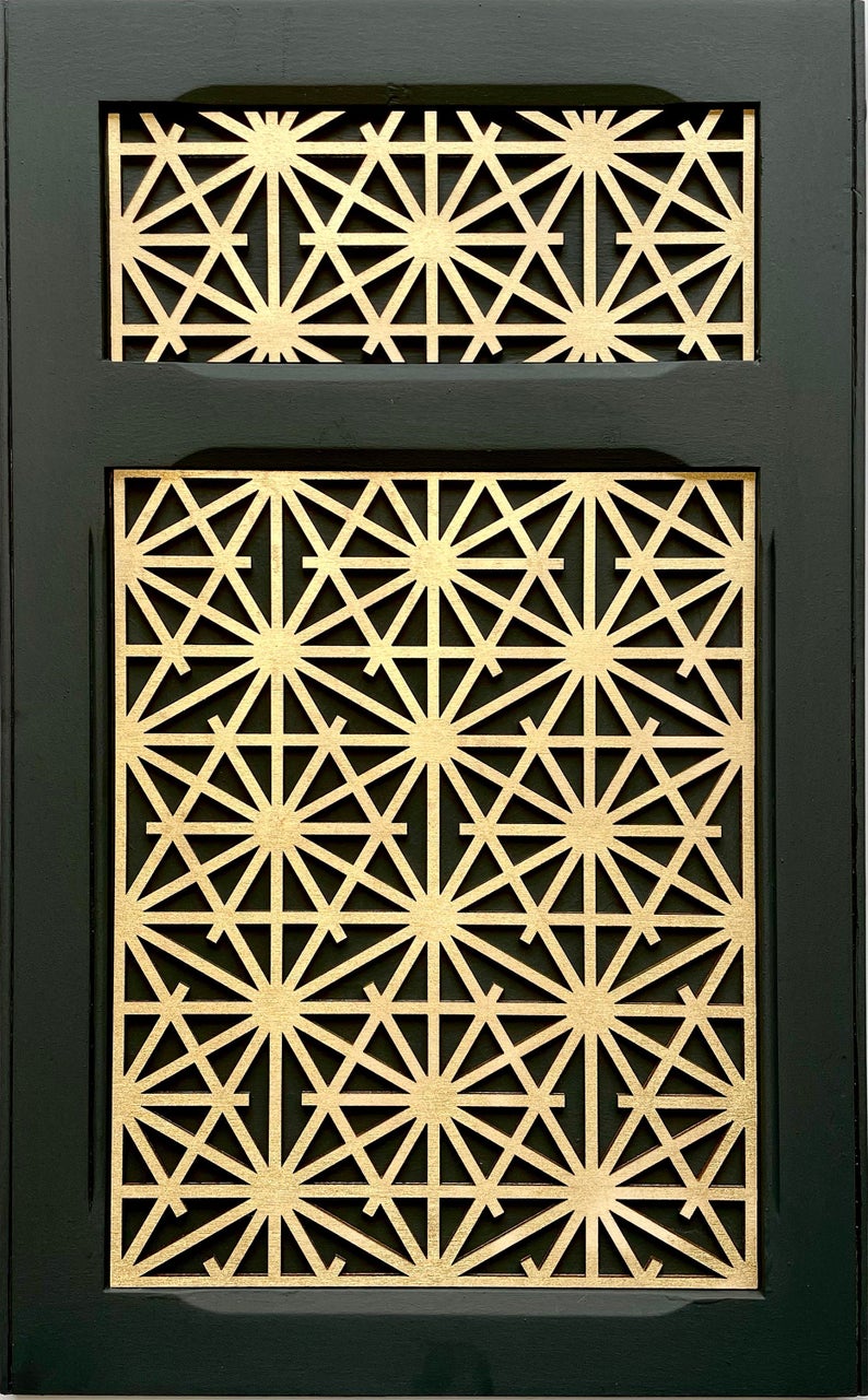 Oriental Screen wooden inlay / onlay