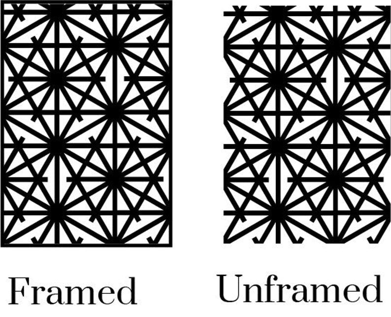 Oriental Screen wooden inlay / onlay