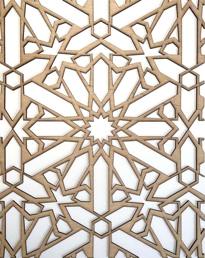 Fez Lattice - Moroccan inspired wooden inlay / onlay