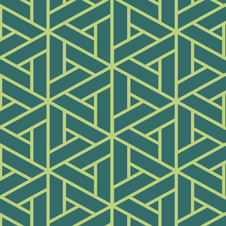 oriental triangle lattice craft stencil for painting furniture - stencilup.co.uk