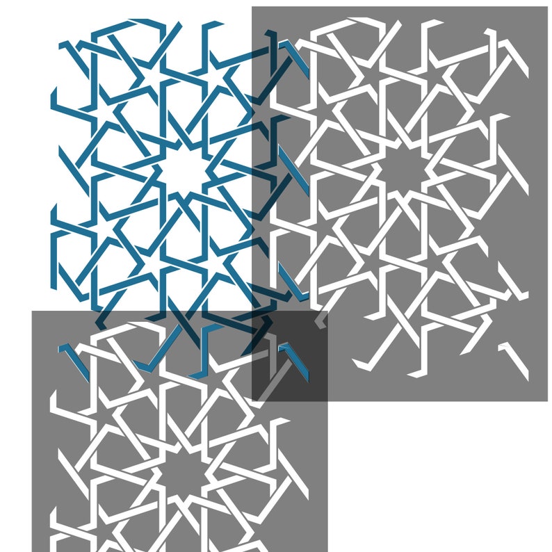 Tarsus Moroccan lattice stencil- stencil.co.uk