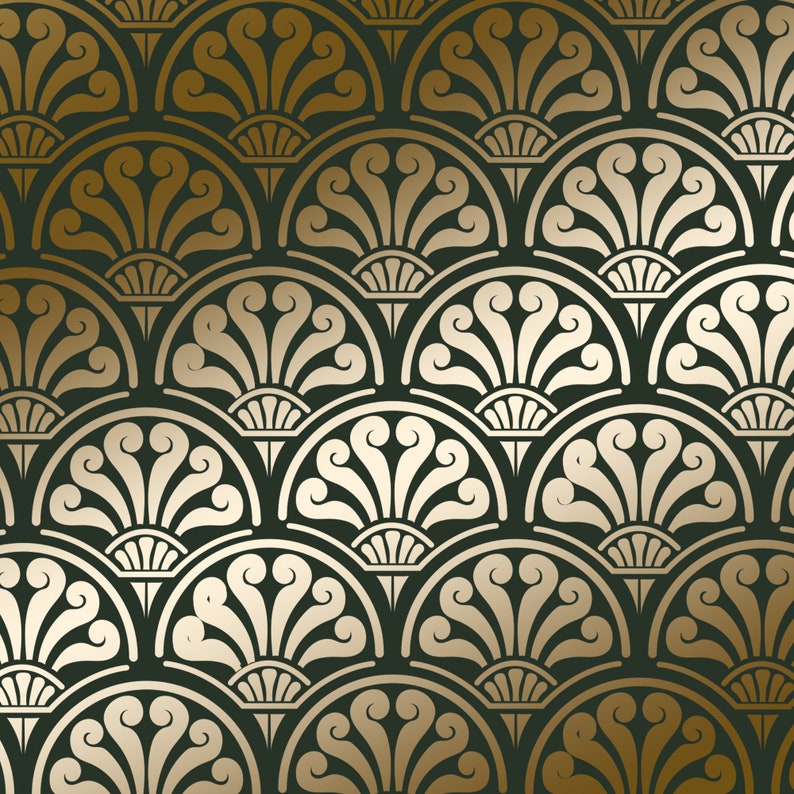 Lloyd Art Deco self adhesive stencil for painting - stencilup.co.uk