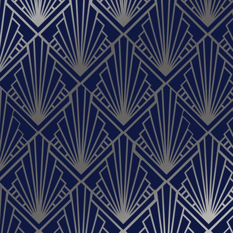 Aart deco self adhesive stencil - peel and stick backing