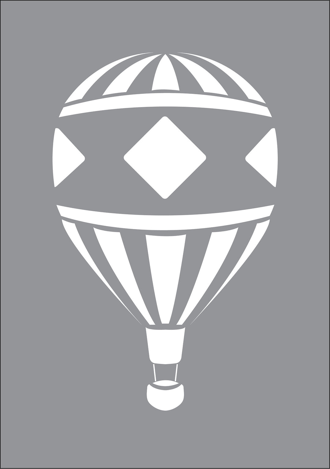 Hot Air Balloons Wall Stencil