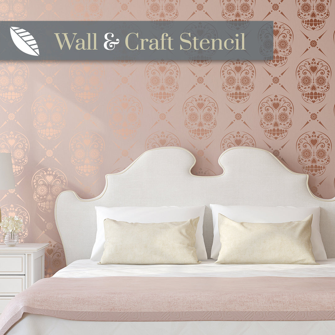 Candy Skull Wall Stencil