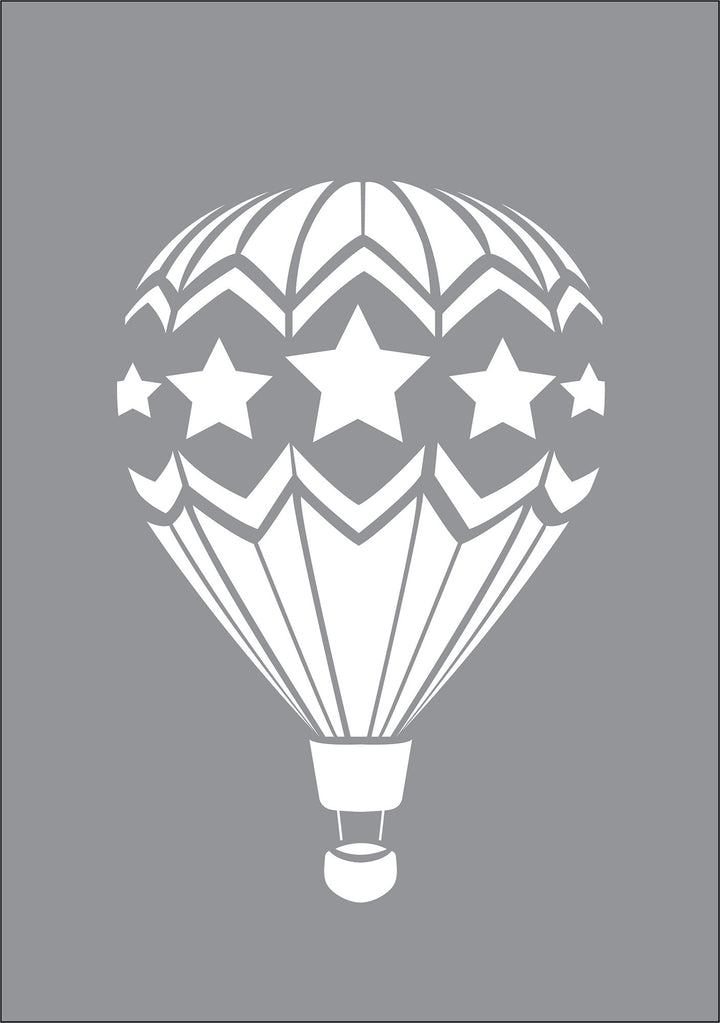Hot Air Balloons Wall Stencil