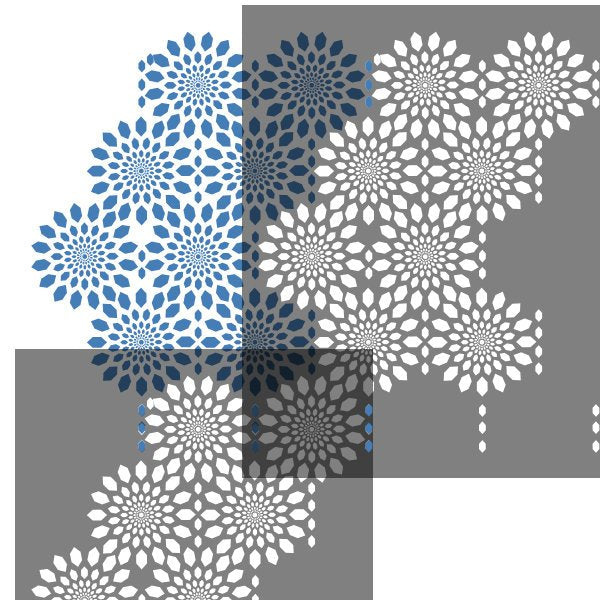 Moroccan wall stencil overlay