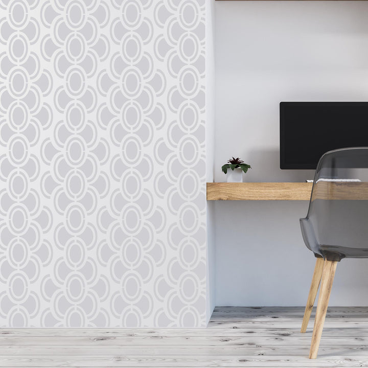 retro wallpaper stencil