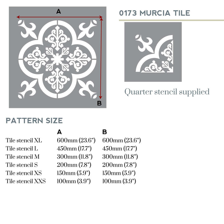 painted tile stencil