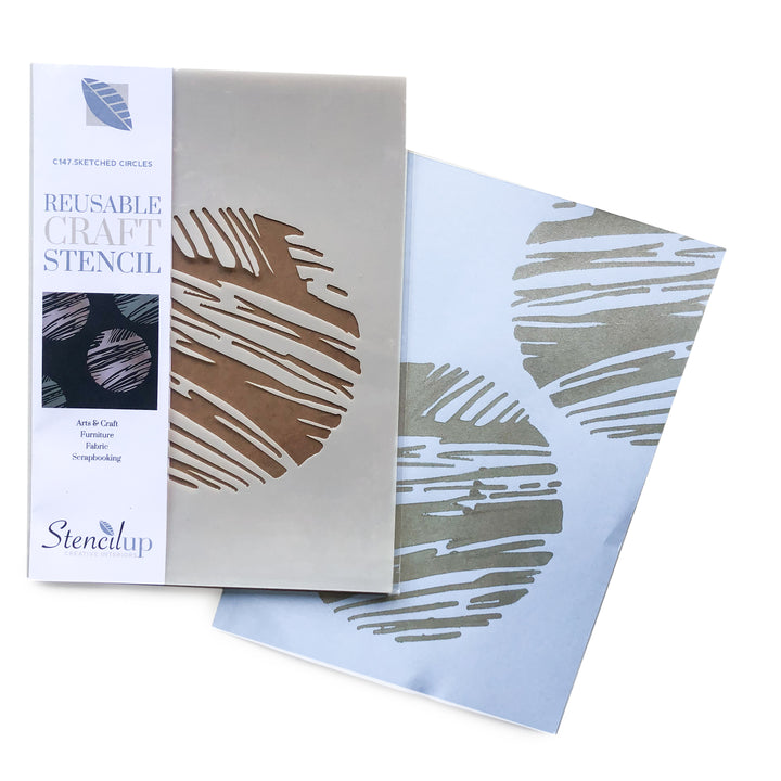 SKETCHED CIRCLES CRAFT STENCIL