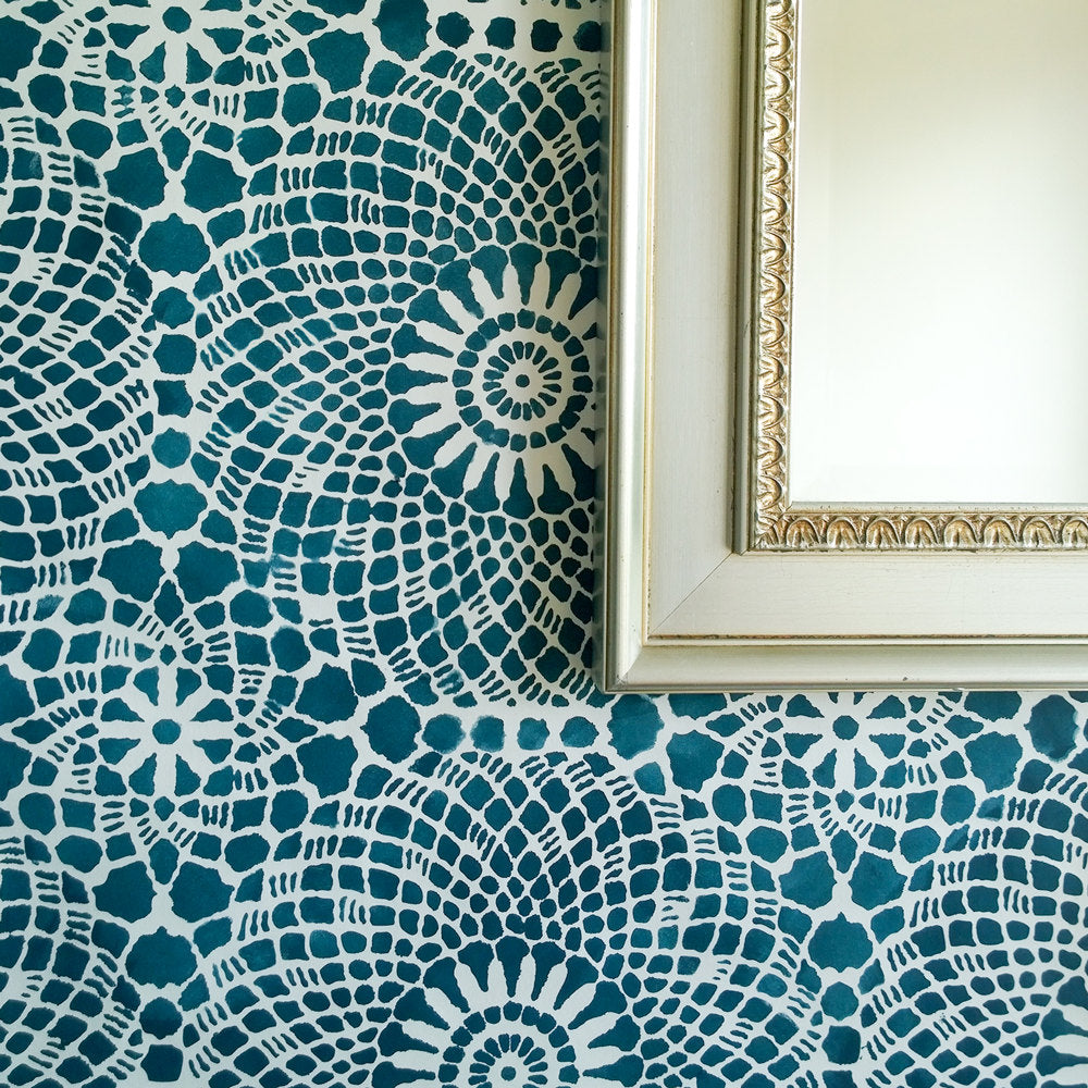 Vintage lace wall stencil - stencil.co.uk