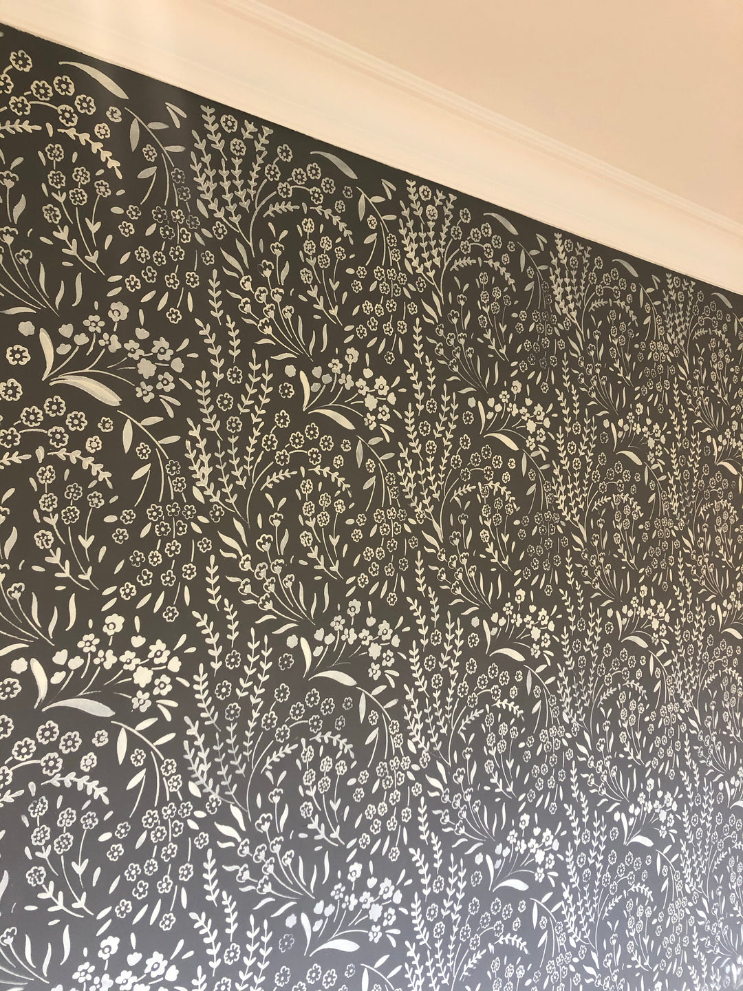 Forget-me-not Floral Wall Stencil