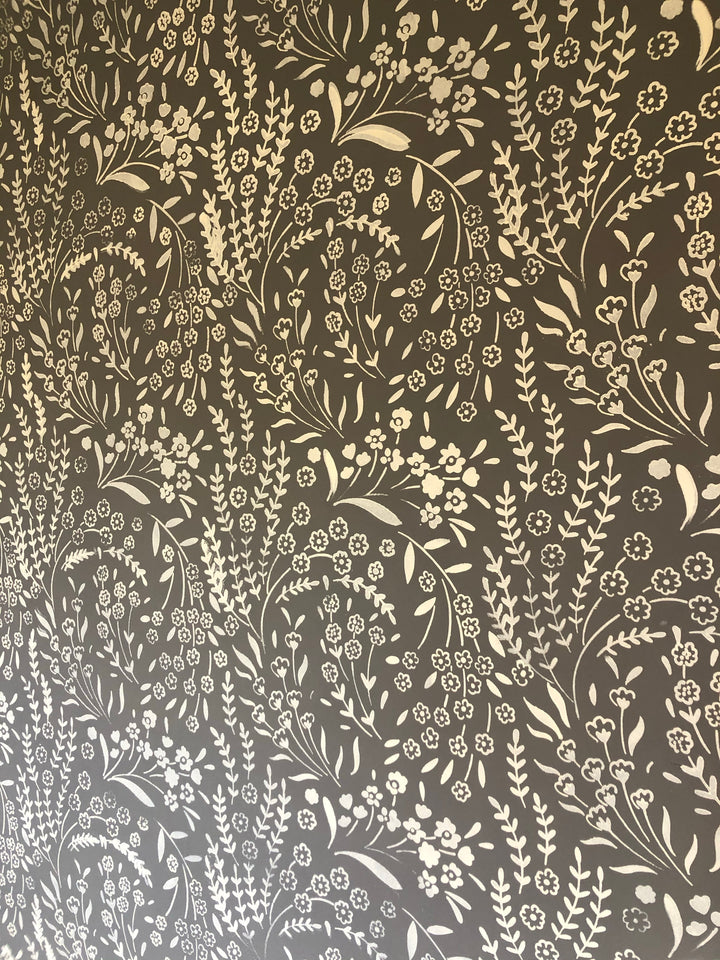 Forget-me-not Floral Wall Stencil