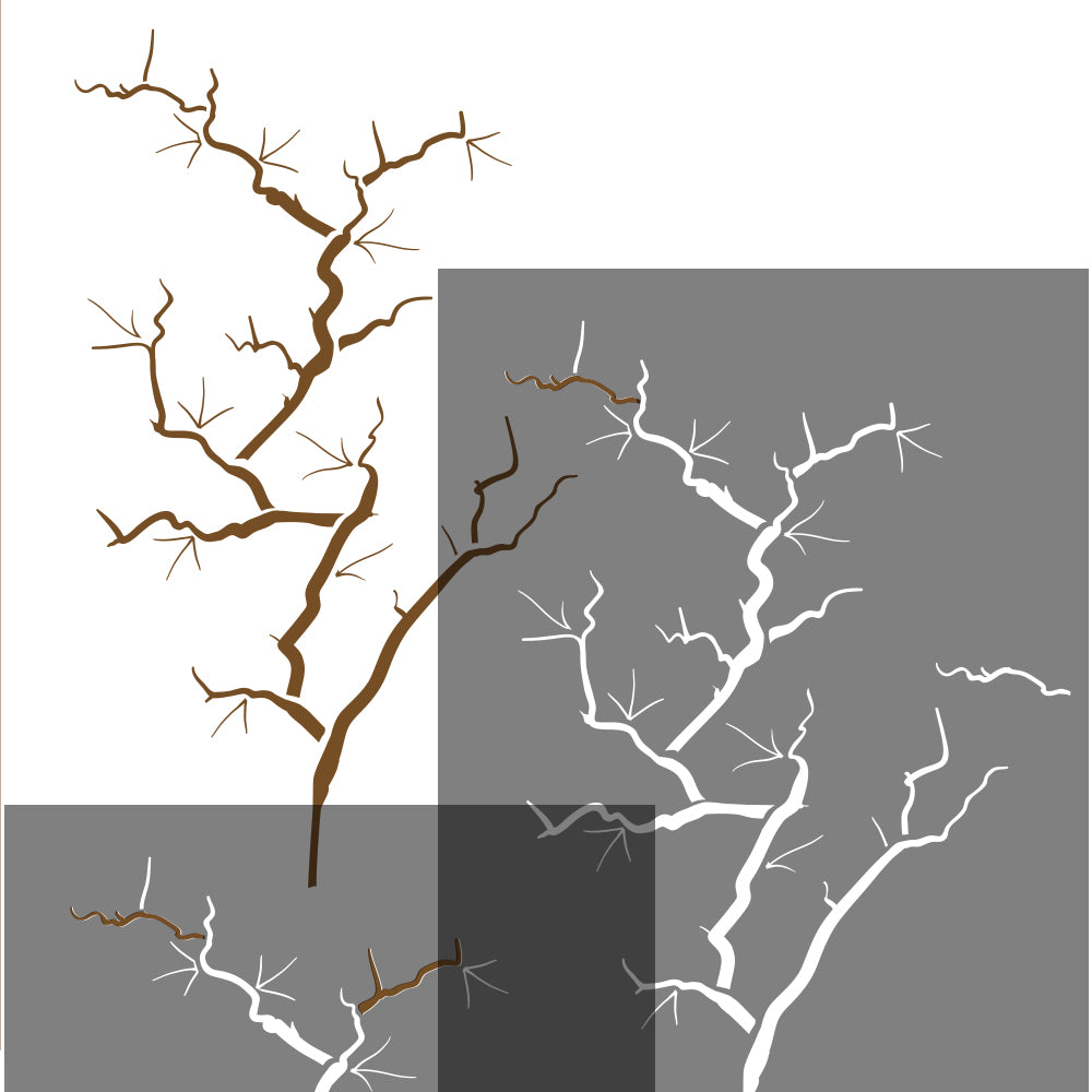 Sakura cherry blossom wall stencil