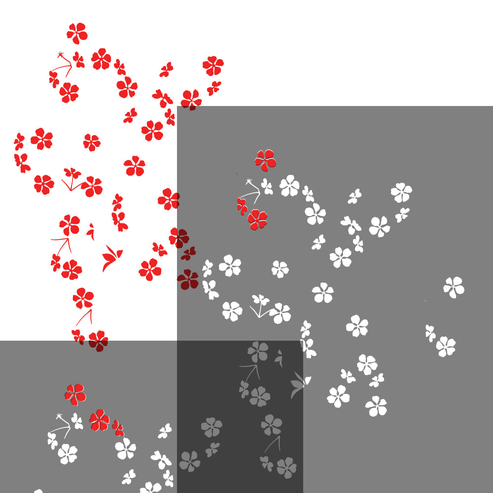 Sakura Cherry Blossom Wall Stencil