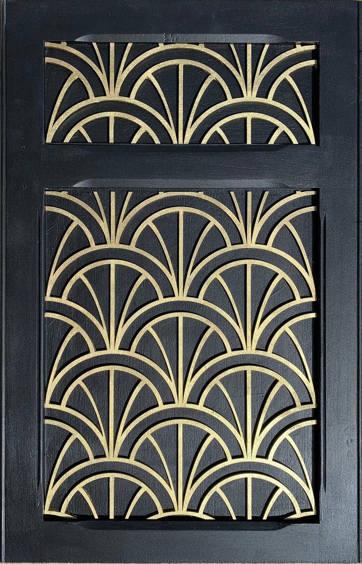 Modern Deco Arches wooden inlay / onlay