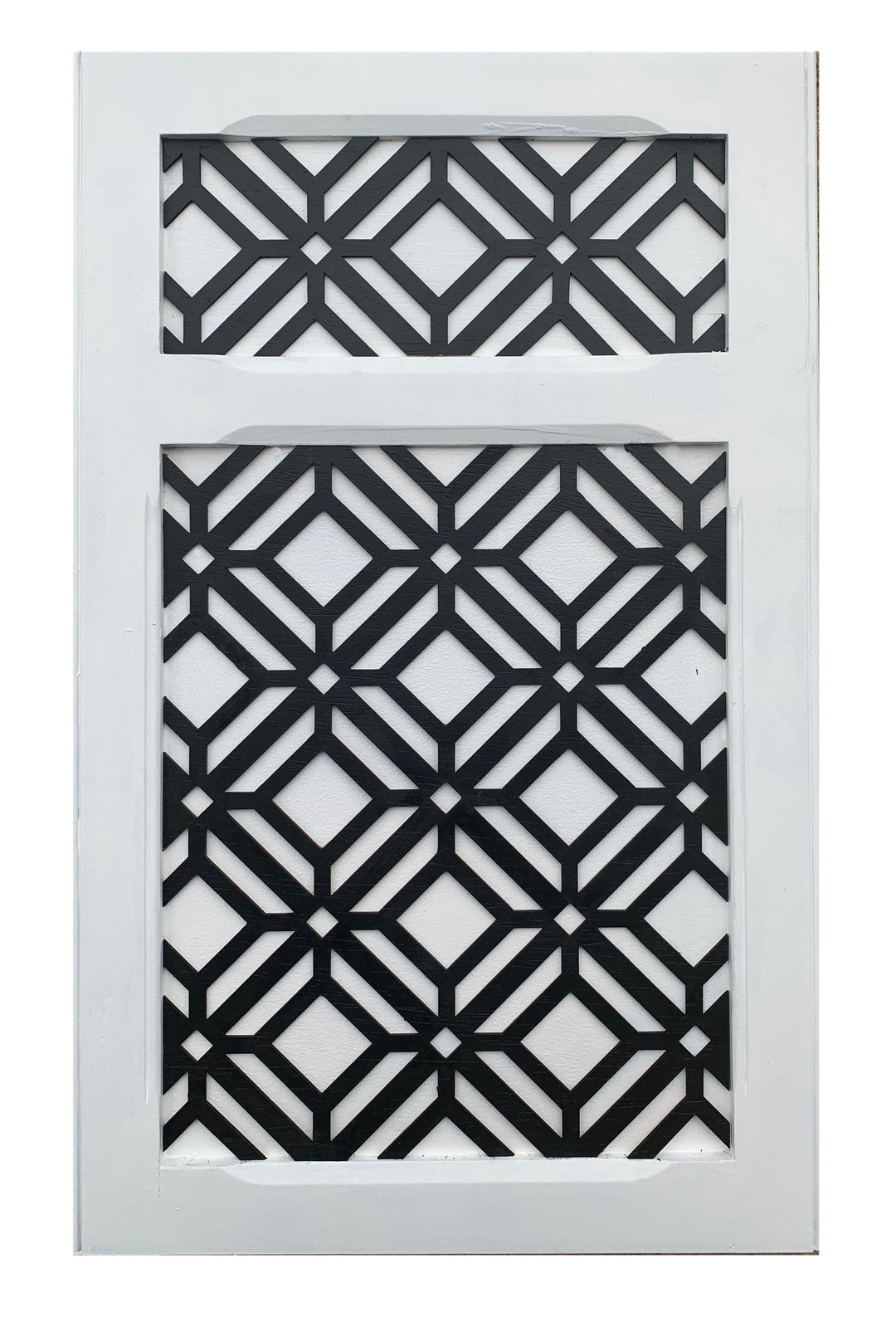 Tilted Square Lattice wooden inlay / onlay