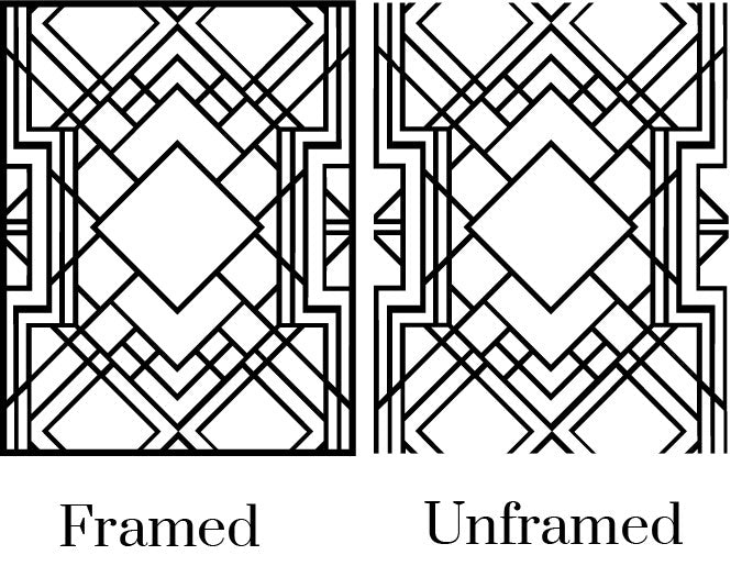 Art Deco wooden panel - stencilup.co.uk