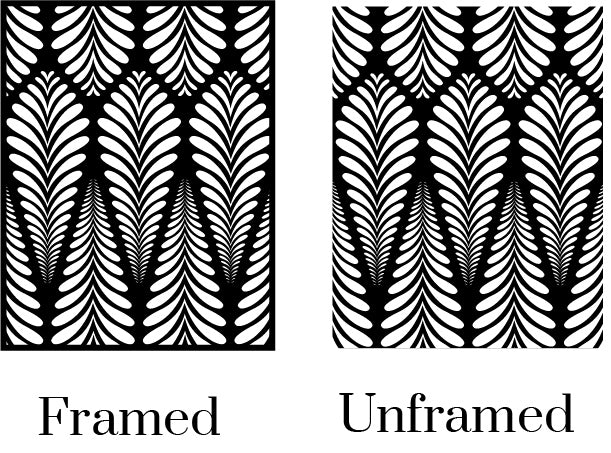 Deco leaves - Art Deco wooden inlay / onlay